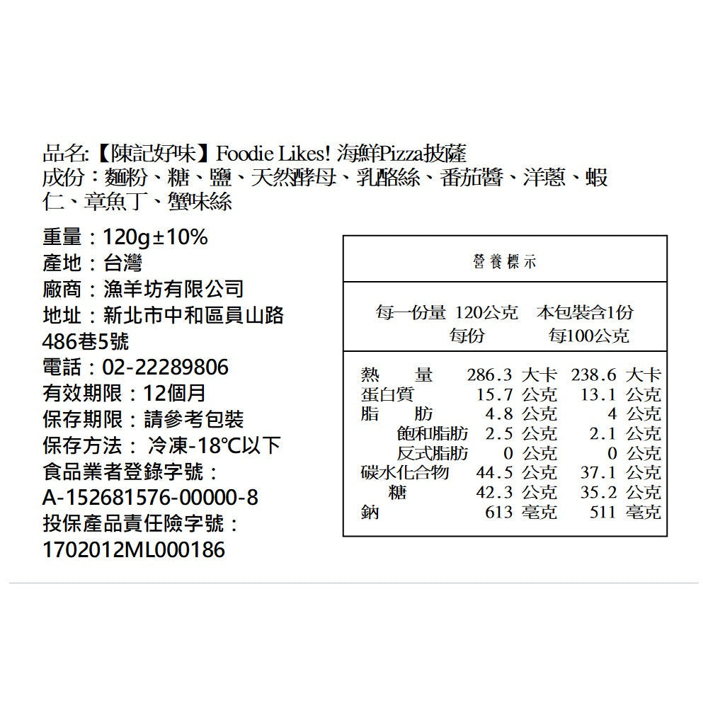 陳記好味 Foodie Likes! 職人手工頂級披薩(總匯 商品圖 7