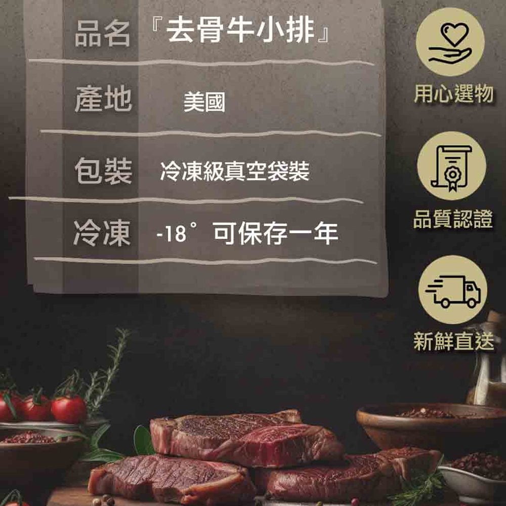 漢克嚴選 藍絲帶安格斯黑牛無骨牛小排 6 片組 商品圖 9