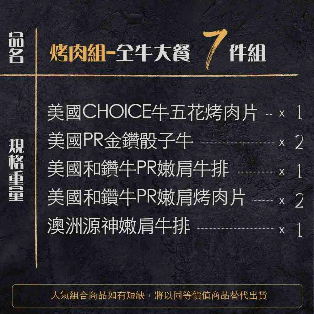 漢克嚴選 小資儀式感首選烤肉 7 件組(全牛 商品圖 5